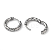 Non-Tarnish 304 Stainless Steel Huggie Hoop Earrings EJEW-H111-02B-P-2