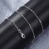 Brass Satellite Chains Necklaces for Women NJEW-D302-61P-5