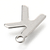 Non-Tarnish 201 Stainless Steel Charms STAS-C021-06P-K-3