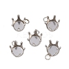 304 Stainless Steel Pendant Rhinestone Claw Charms Settings STAS-B121-01B-P-1