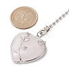 Heart Natural Rose Quartz Ceiling Fan Pull Chain Extenders FIND-JF00118-02-2