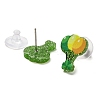 Saint Patrick's Day Theme Acrylic & 304 Stainless Steel Stud Earring for Women Men LS-EJEW-H112-01B-2