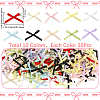 300Pcs 10 Colors Polyester Bowknot Ornament Accessories DIY-SP0004-88-2