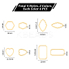 32Pcs 8 Styles 304 Stainless Steel Linking Rings STAS-UN0060-54-2