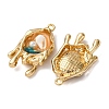 Light Gold Tone Alloy Enamel Pendants ENAM-B028-29KCG-2