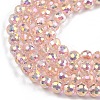 Electroplate Glass Beads Strands EGLA-B013-01A-AB04-3