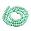 Opaque Solid Color Glass Beads Strands X-EGLA-A034-P6mm-D14-2