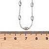 Brass Oval Ball Chain Necklaces for Men Women NJEW-L012-03P-5