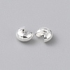 Brass Crimp Beads Covers KK-WH20001-06A-S-2
