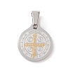 304 Stainless Steel Pendants X-STAS-D034-01-2