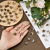 100Pcs 4 Colors Alloy Star Lapel Pin Back Brooch JEWB-FH0003-01-3