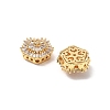 Brass Micro Pave Cubic Zirconia Beads KK-A259-11G-01-2