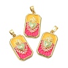 Brass Enamel Pendants X-KK-L190-008G-03-2