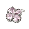304 Stainless Steel Rhinestone Pendants STAS-E547-06E-P-2