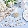 20Pcs 10 Styles Alloy Enamel Pendant Locking Stitch Markers HJEW-PH02083-4