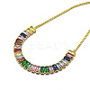 Brass Cubic Zirconia Bolo Tennis Bracelets BJEW-I272-02B-2