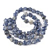 Natural Blue Spot Jasper Star Beads Strands G-Z080-A06-3