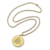 201 Stainless Steel Rhinestone Pendant Necklaces for Women LS-NJEW-U021-06P-4