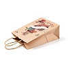Christmas Theme Printed Kraft Paper Bags with Handles ABAG-M008-08D-2