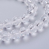 Transparent Glass Bead Strands X-GLAA-R095-8mm-15-3