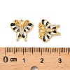 304 Stainless Steel with Crystal Rhinestone Enamel Charms STAS-G358-06G-04-3