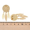 304 Stainless Steel Stud Earrings EJEW-U045-01G-3