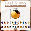 110Pcs 11 Colors Electroplate Glass Beads GLAA-AR0001-75-2