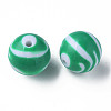 Opaque Striped Acrylic Beads MACR-S373-27C-07-1