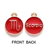 Alloy Enamel Pendants ENAM-SZ0001-28B-L-2