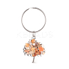 Chip Natural Red Agate/Carnelian Keychain KEYC-JKC00219-06-1