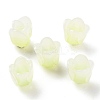 3-Petal Opaque Acrylic Bead Caps SACR-D007-08B-2