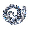 Electroplate Glass Beads Strands EGLA-T021-10G-2
