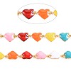 Ion Plating(IP) 304 Stainless Steel Heart Link Chains STAS-N092-126-4