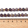 Natural Lepidolite Beads Strands G-D105-B08-4