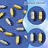 10 Bags Brass Magnetic Clasps with Loops KK-FS0002-02P-3