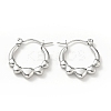 Non-Tarnish 304 Stainless Steel Heart Wrap Hoop Earrings for Women LS-EJEW-G293-13P-1