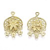 Brass Chandelier Components Link Enamel Settings KK-S349-301-NF-2