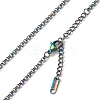 Ion Plating(IP) 304 Stainless Steel Rolo Chain Necklace for Men Women NJEW-K245-022D-2