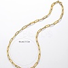 201 Stainless Steel Minimalist Paperclip Chain Necklaces for Women PQ9782-3