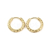 Ion Plating(IP) 304 Stainless Steel Grooved Hoop Earrings EJEW-M218-01B-G-1