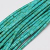 Synthetic Turquoise Beads Strands TURQ-G120-4x6mm-13-1
