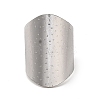 Non-Tarnish 304 Stainless Steel Open Cuff Ring RJEW-Z015-04P-2