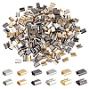 180Pcs 6 Style Iron Ribbon Crimp Ends FIND-WR0004-92-1