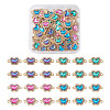 Spritewelry 48Pcs 4 Colors Alloy Crystal Rhinestone Connector Charms FIND-SW0001-26-9