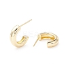 Chunky C-shape Stud Earrings X-EJEW-A064-01G-RS-2