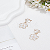 1 Pair Flower Alloy Clip-on Earrings EJEW-LP0007-084-3
