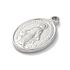 Anti-Tarnish 201 Stainless Steel Pendants STAS-Q015-03P-2