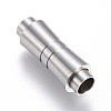 304 Stainless Steel Magnetic Clasps with Glue-in Ends STAS-D159-27-1