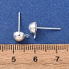 Brass Stud Earring Findings LS-KK-G604-01S-03-3