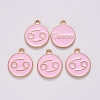 Alloy Enamel Pendants ENAM-S124-01B-09D-2